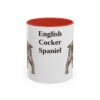 11oz English Cocker Spaniel Mug, Red, front view