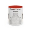 11oz English Cocker Spaniel Mug, Red, front view