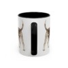 11oz English Foxhound Dog Dad Mug, Black, back view