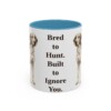 11oz-english-foxhound-mug-humor-light-blue 11oz Funny English Foxhound Mug, Light Blue, front view