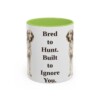 11oz-english-foxhound-mug-humor-light-green 11oz Funny English Foxhound Mug, Light Green, front view