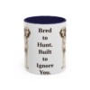 11oz-english-foxhound-mug-humor-navy 11oz Funny English Foxhound Mug, Navy, front view