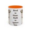11oz-english-foxhound-mug-humor-orange 11oz Funny English Foxhound Mug, Orange, front view