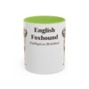 11oz English Foxhound Latin Mug, Light Green, front view