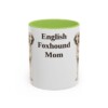 11oz-english-foxhound-mug-mom-light-green 11oz English Foxhound Dog Mom Mug, Light Green, front view