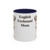 11oz-english-foxhound-mug-mom-navy 11oz English Foxhound Dog Mom Mug, Navy, front view