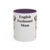 11oz-english-foxhound-mug-mom-purple 11oz English Foxhound Dog Mom Mug, Purple, front view