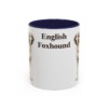 11oz English Foxhound Mug, Navy, front view