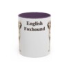 11oz English Foxhound Mug, Purple, front view