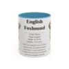 11oz English Foxhound Mug, Light Blue, front view