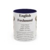 11oz English Foxhound Mug, Navy, front view