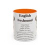 11oz English Foxhound Mug, Orange, front view