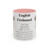 11oz English Foxhound Mug, Pink, front view
