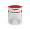 11oz English Foxhound Mug, Red, front view