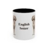11oz English Setter Mug, Black, front view
