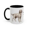 11oz English Setter Dog Dad Mug, Black, left side view