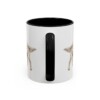 11oz Funny English Setter Mug, Black, back view