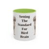 11oz Funny English Setter Mug, Light Green, front view