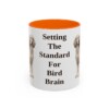 11oz Funny English Setter Mug, Orange, front view