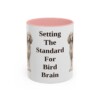11oz Funny English Setter Mug, Pink, front view