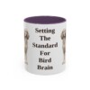 11oz Funny English Setter Mug, Purple, front view