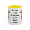 11oz Funny English Setter Mug, Yellow, front view