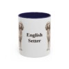 11oz English Setter Mug, Navy, front view