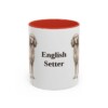 11oz English Setter Mug, Red, front view