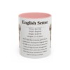 11oz English Setter Mug, Pink, front view