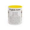 11oz English Setter Mug, Yellow, front view