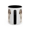 11oz English Springer Spaniel Mug, Black, back view