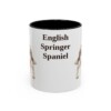 11oz English Springer Spaniel Mug, Black, front view