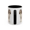 11oz Funny English Springer Spaniel Mug, Black, back view