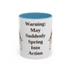 11oz Funny English Springer Spaniel Mug, Light Blue, front view