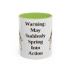 11oz Funny English Springer Spaniel Mug, Light Green, front view