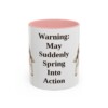 11oz Funny English Springer Spaniel Mug, Pink, front view