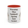 11oz Funny English Springer Spaniel Mug, Red, front view