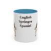 11oz English Springer Spaniel Mug, Light Blue, front view