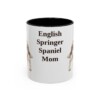 11oz English Springer Spaniel Dog Mom Mug, Black, front view