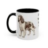11oz English Springer Spaniel Dog Mom Mug, Black, left side view