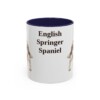 11oz English Springer Spaniel Mug, Navy, front view