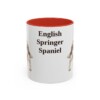 11oz English Springer Spaniel Mug, Red, front view