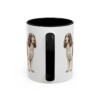 11oz English Springer Spaniel Mug, Black, back view