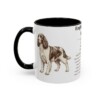 11oz English Springer Spaniel Mug, Black, left side view