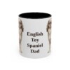 11oz English Toy Spaniel Dog Dad Mug, Black, front view