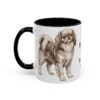 11oz English Toy Spaniel Dog Dad Mug, Black, left side view