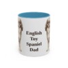 11oz English Toy Spaniel Dog Dad Mug, Light Blue, front view