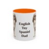 11oz English Toy Spaniel Dog Dad Mug, Orange, front view