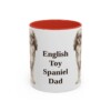 11oz English Toy Spaniel Dog Dad Mug, Red, front view