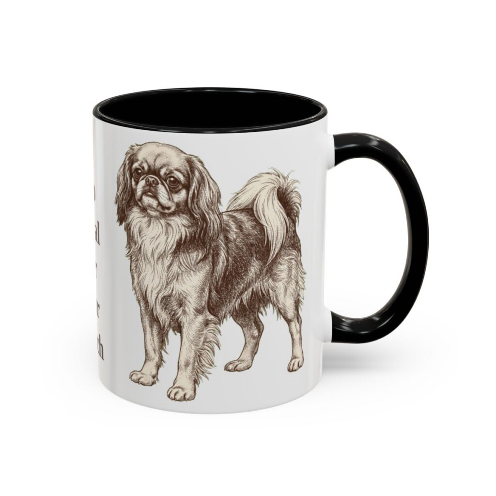 11oz-english-toy-spaniel-mug-humor-black-right 11oz Funny English Toy Spaniel Mug, Black, right side view